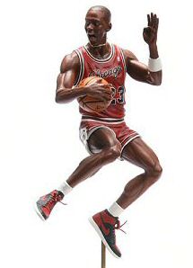 Prototype of Pro-Shots Michael Jordan figure from Upper Deck.