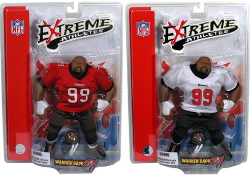 NFL Extreme Athletes - Tampa Bay Buccaneers Action Figure - Warren Sapp  (Red)